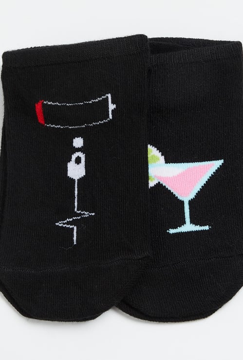 GINGER Women Jacquard Socks - Set of 2