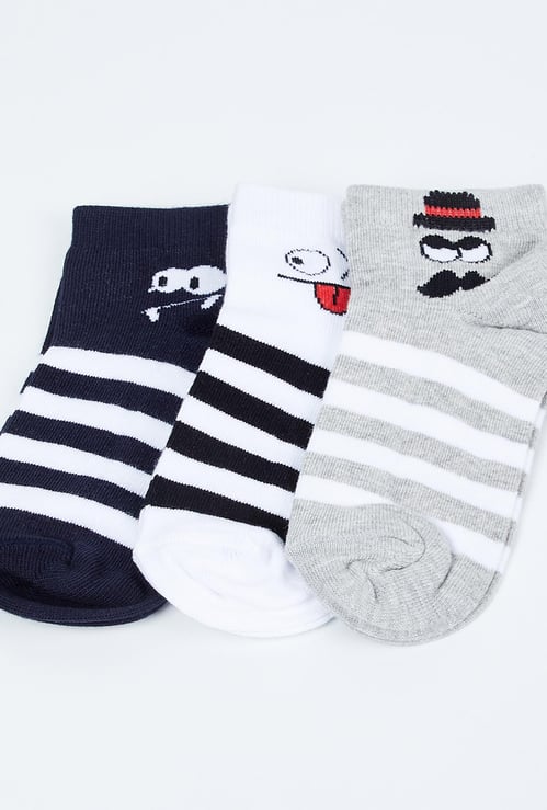 FAME FOREVER Boys Striped Socks- Pack of 6