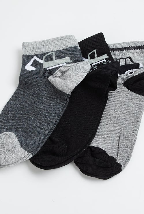 FAME FOREVER Boys Jacquard Socks - Pack of 3
