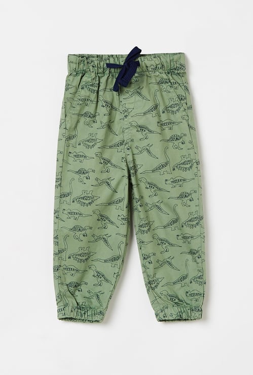 JUNIORS Boys Printed Drawstring Waist Joggers