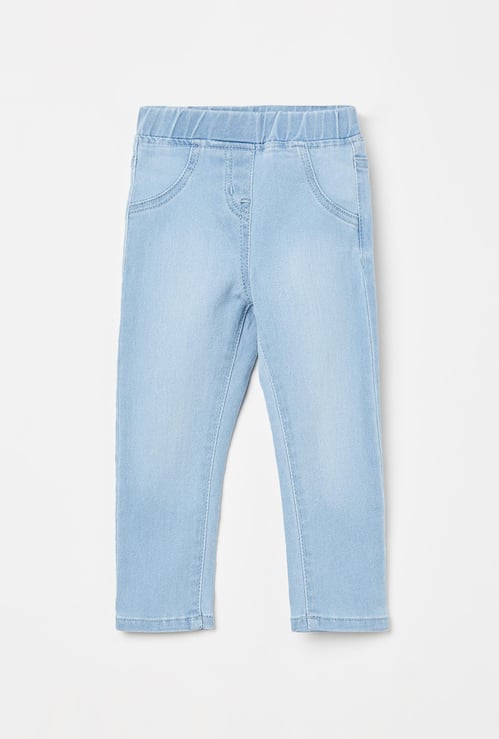 JUNIORS Stonewashed Jeggings