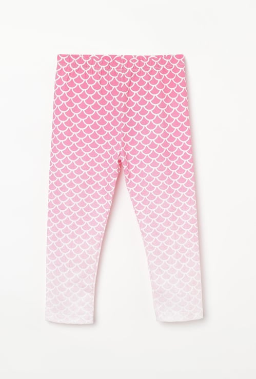 JUNIORS Ombre Print Knitted Leggings