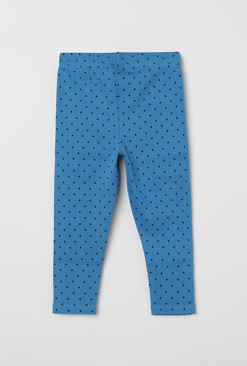JUNIORS Printed Textured Leggings