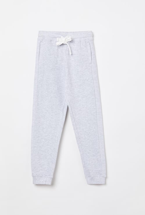 FAME FOREVER KIDS Melange Drawstring Waist Joggers