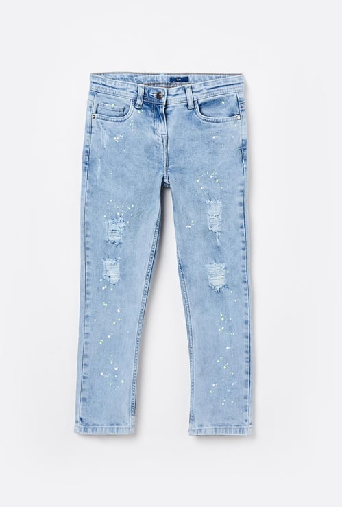 FAME FOREVER YOUNG Distressed Skinny Jeans