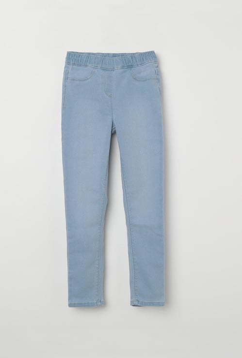 FAME FOREVER KIDS Ice-Washed Skinny Fit Jeggings