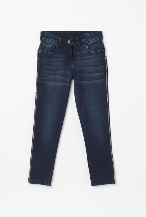 FAME FOREVER KIDS Stonewashed Slim Fit Jeans