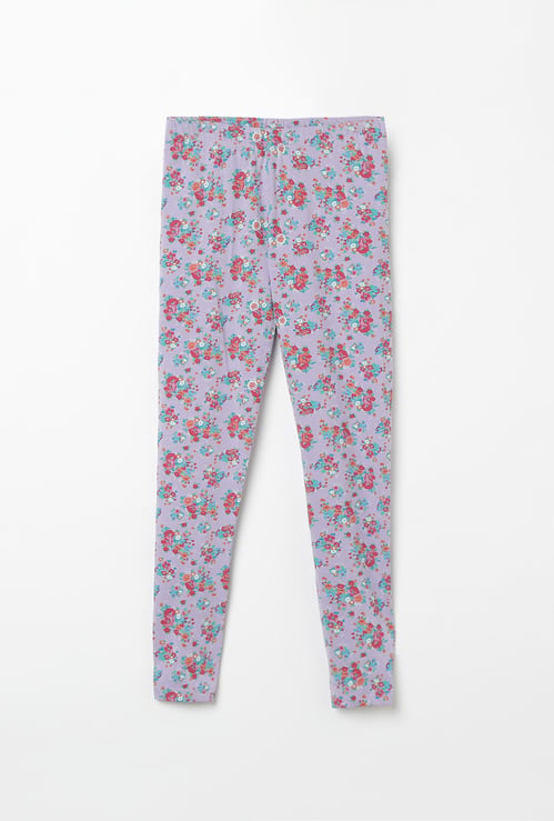FAME FOREVER YOUNG Printed Knitted Leggings
