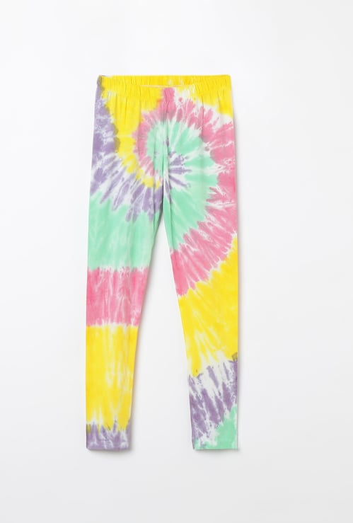 FAME FOREVER YOUNG Printed Elasticated Leggings