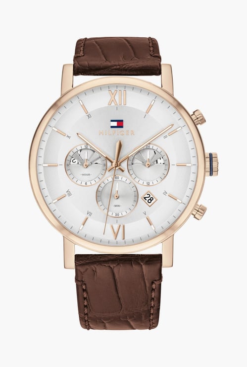 TOMMY HILFIGER Men Analog Watch with Leather Strap - TH1710394