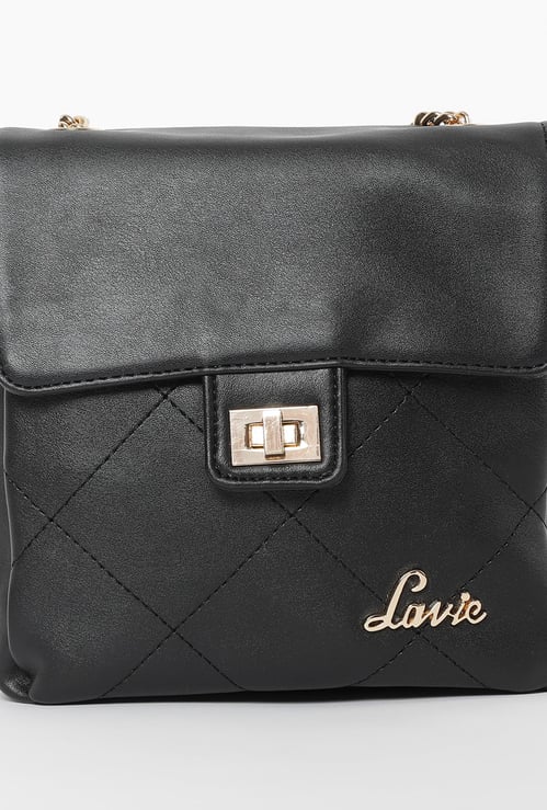 LAVIE Quilted Flap-Closure Sling Bag
