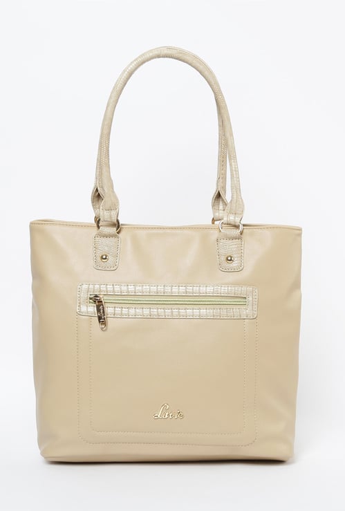 LAVIE Solid Zip-Closure Handbag