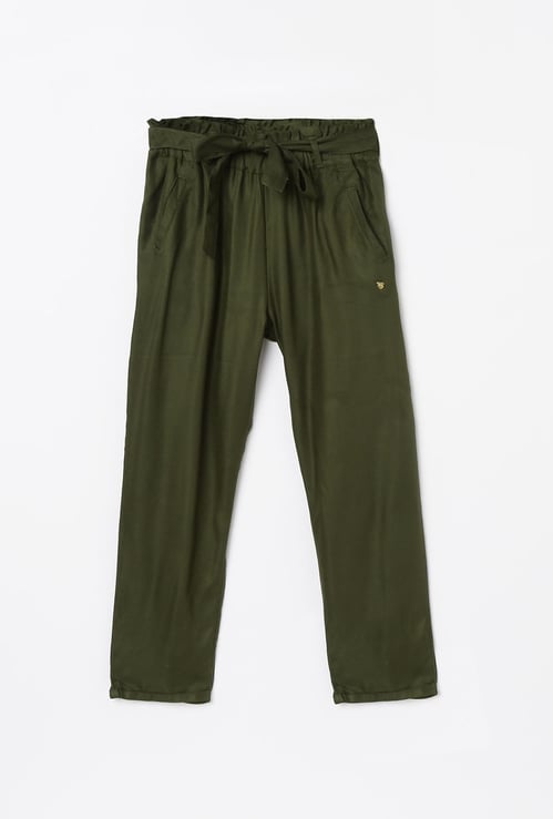 BOSSINI Solid Pleated Trousers