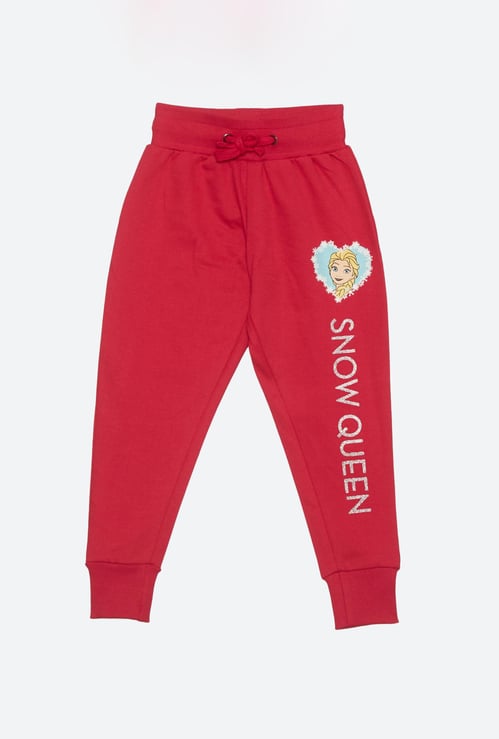 KIDSVILLE Girls Printed Elasticated Joggers