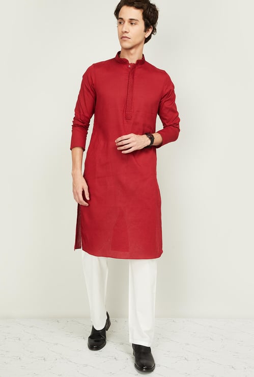 MANYAVAR Men Striped Kurta with Pyjama