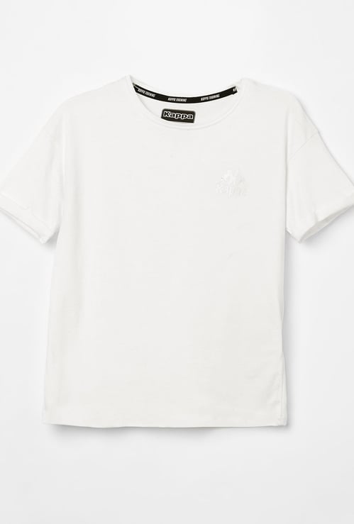 KAPPA Solid Extended Short Sleeves T-shirt