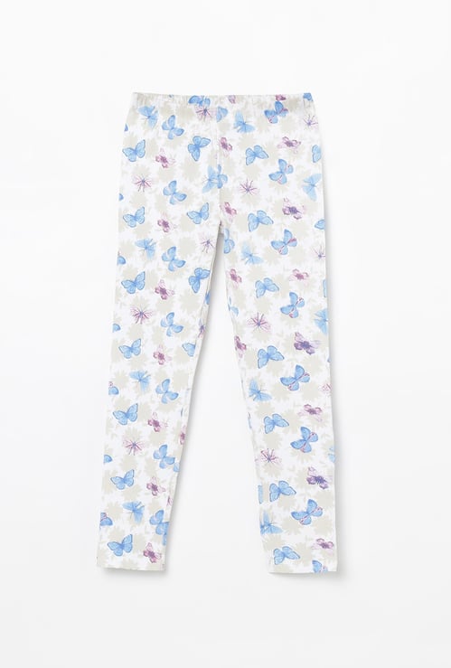 FAME FOREVER KIDS Floral Print Elasticated Leggings