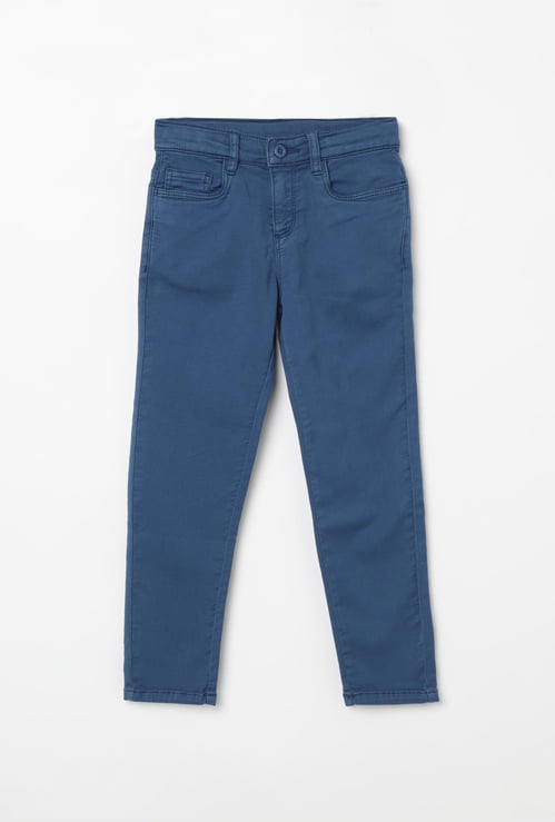 BOSSINI Solid Flat Front Trousers