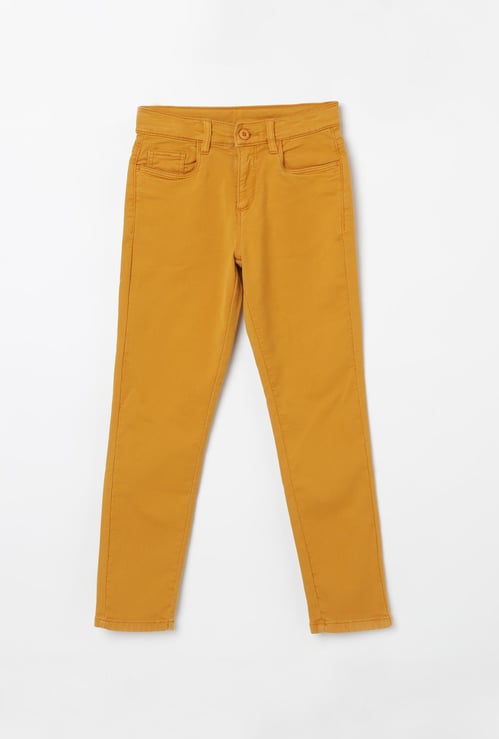 BOSSINI Solid Flat Front Trousers