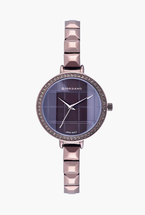 GIORDANO Women Embellished Watch with Bracelet Strap - GD-2102-66