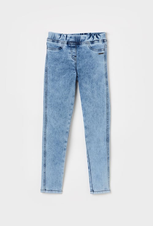 BOSSINI Girls Stonewashed Elasticated Jeggings