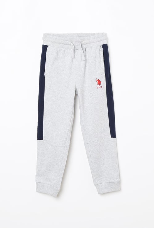 U.S. POLO ASSN. KIDS Panelled Drawstring Waist Joggers