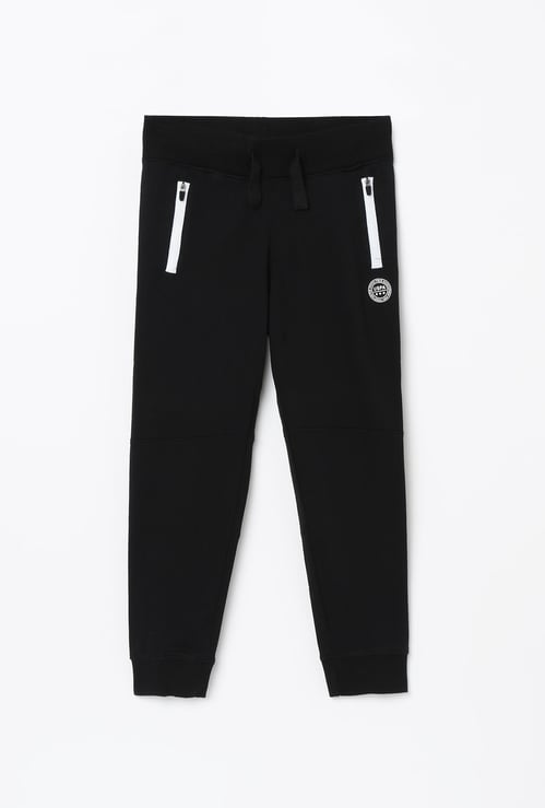 U.S. POLO ASSN. KIDS Patch Print Drawstring Waist Joggers