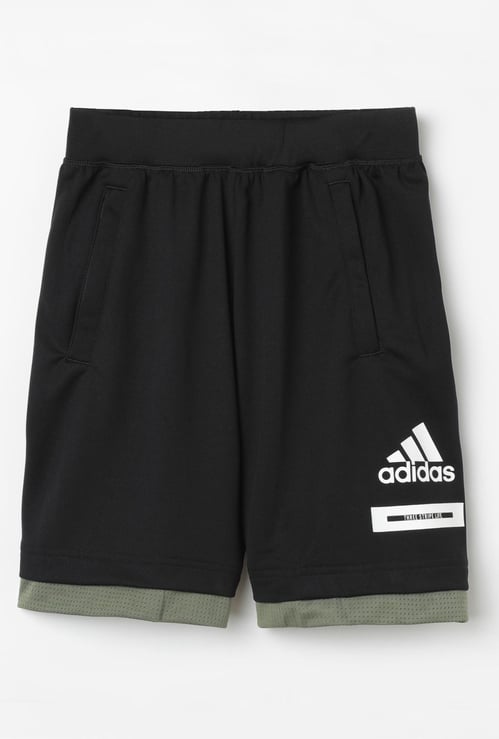 ADIDAS Solid Elasticated Shorts