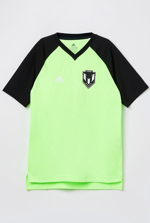 ADIDAS Printed Raglan Sleeves T-shirt