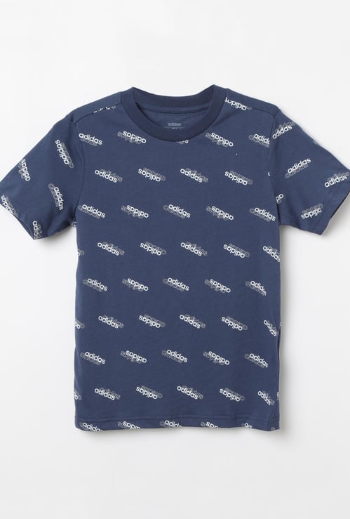 ADIDAS Typographic Print Short Sleeves T-shirt