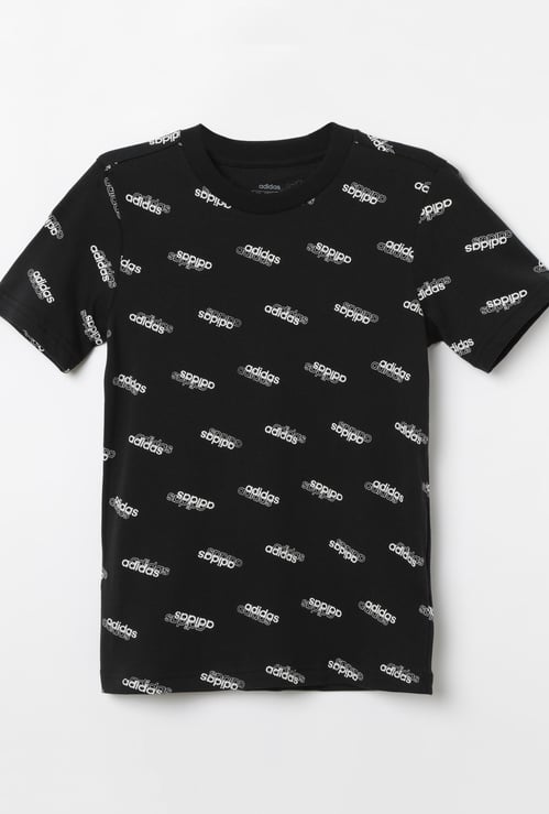 ADIDAS Typographic Print Short Sleeves T-shirt