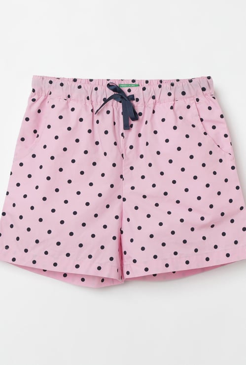 UNITED COLORS OF BENETTON Printed Elasticated Shorts