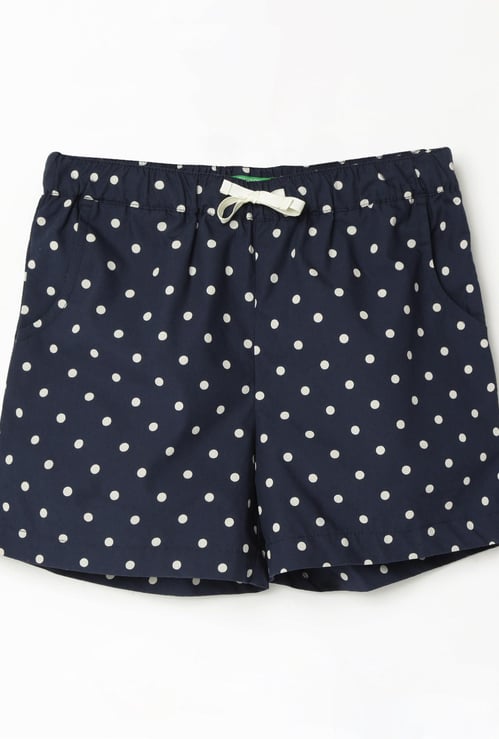UNITED COLORS OF BENETTON Printed Elasticated Shorts