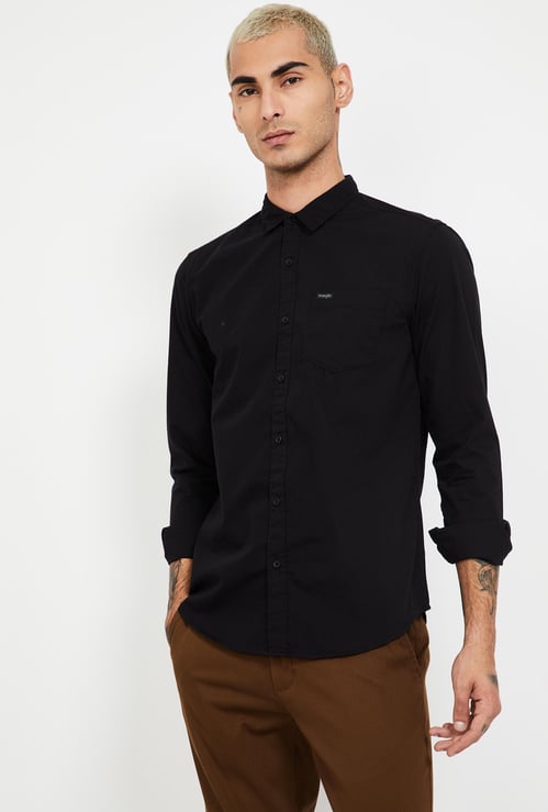 WRANGLER Solid Regular Fit Casual Shirt