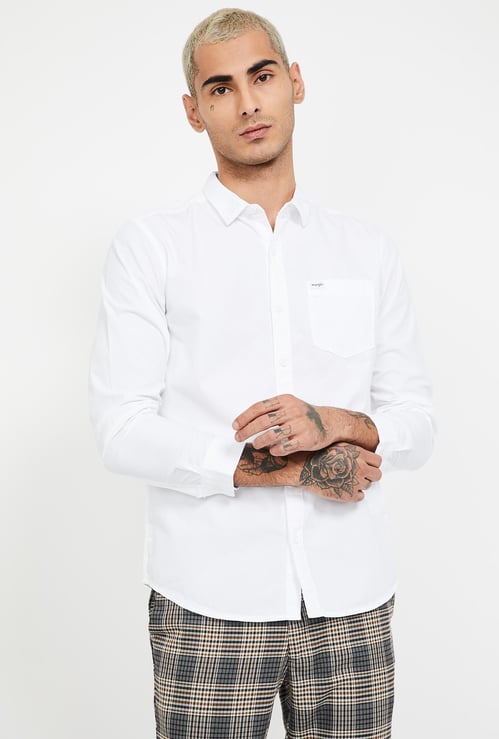 WRANGLER Solid Regular Fit Casual Shirt