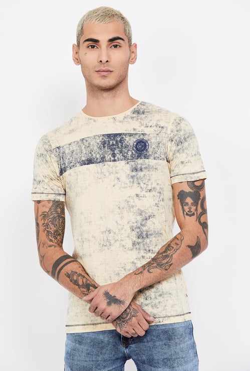 KILLER Dyed Regular Fit Crew-Neck T-shirt