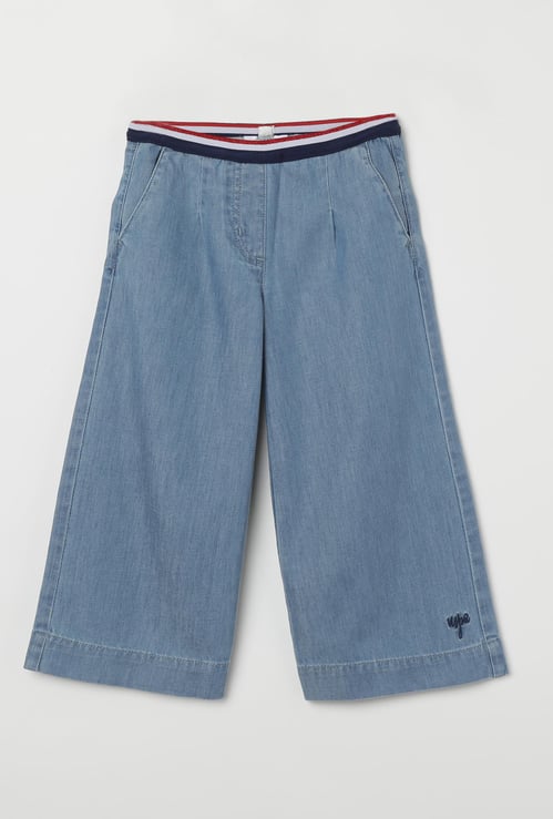 U.S. POLO ASSN. KIDS Textured Flared Jeans