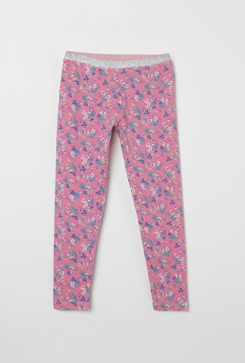 U.S. POLO ASSN. KIDS Floral Print Leggings