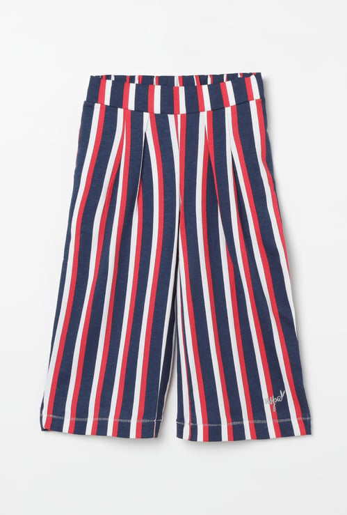 U.S. POLO ASSN. KIDS Striped Knitted Palazzos