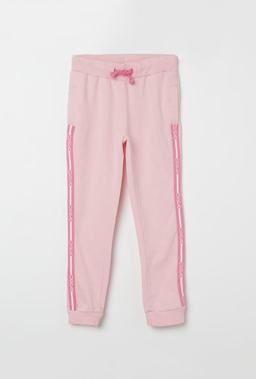 U.S. POLO ASSN. KIDS Tape Detailed Drawstring Waist Joggers