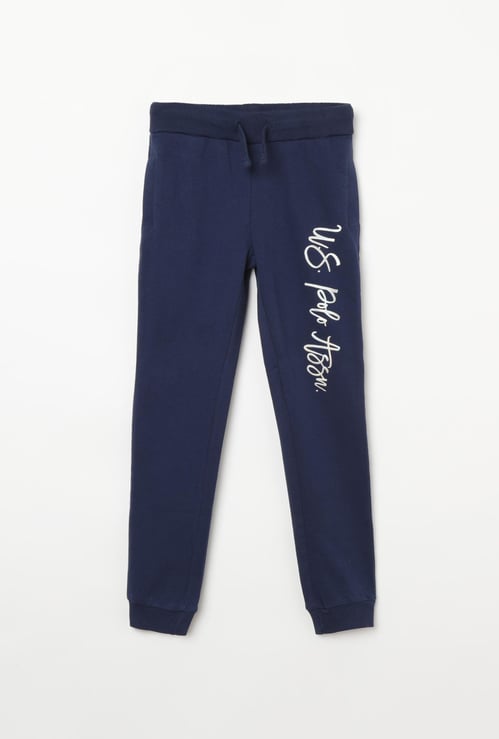 U.S. POLO ASSN. KIDS Printed Drawstring Waist Joggers