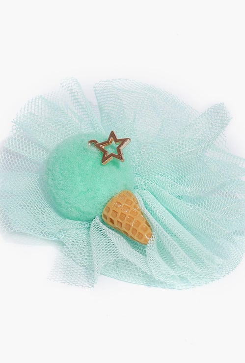 TONIQ KIDS Embellished Tulle Accent Hair Clip