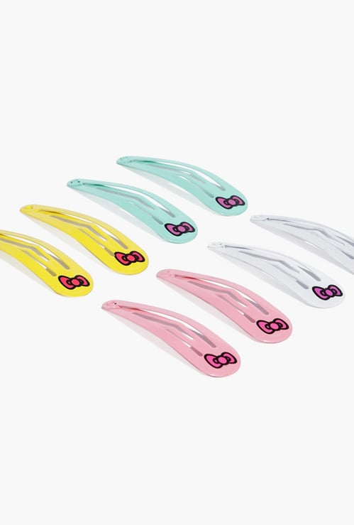 TONIQ KIDS Bow Print Tic-Tac Clips - Set of 8