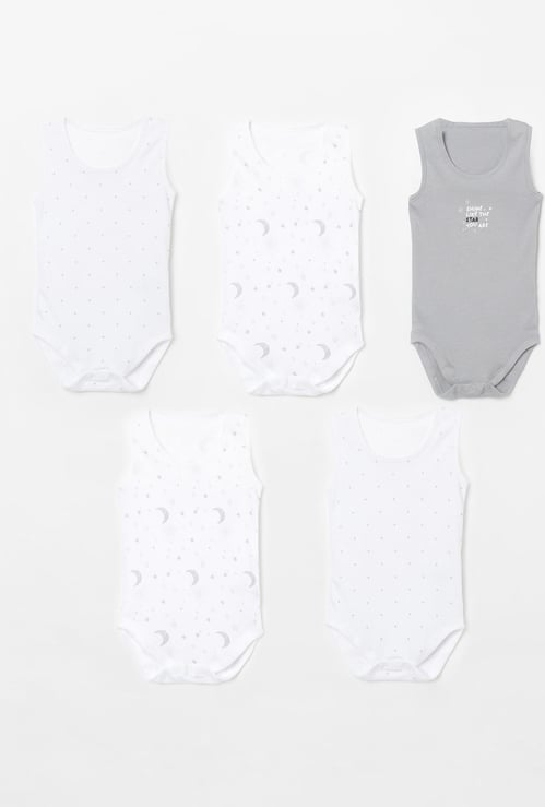 JUNIORS BASICS Printed Bodysuit - Pack of 5