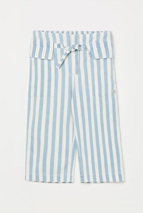 PEPE JEANS Girls Striped Elasticated Trousers