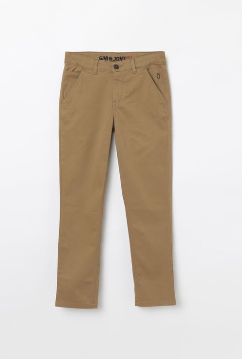 GINI & JONY Solid Casual Trousers