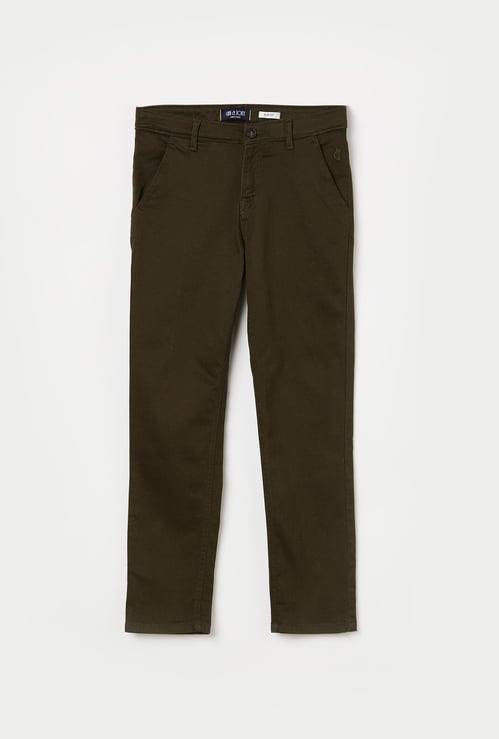 GINI & JONY Boys Textured Flat-Front Trousers