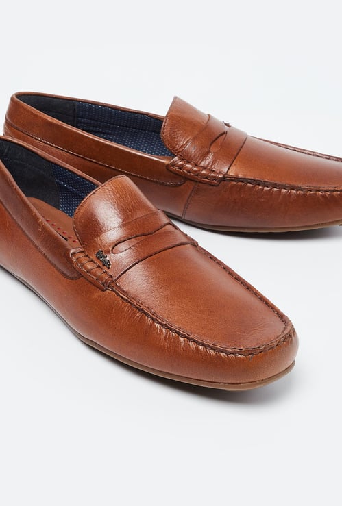 LEE COOPER Solid Loafers