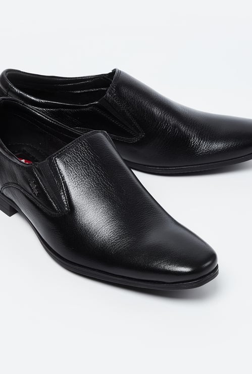 LEE COOPER Genuine Leather Textured Loafers