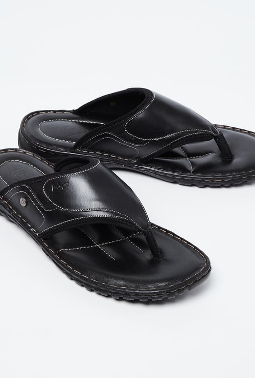 LEE COOPER Genuine Leather Thong Sandals